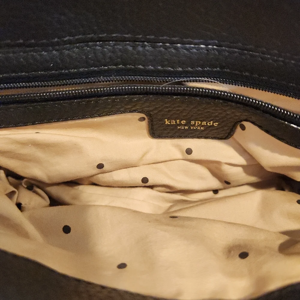 Kate Spade Noele Perforated Black Leather Purse